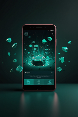 Smartphone met Vibro Bet casino-app